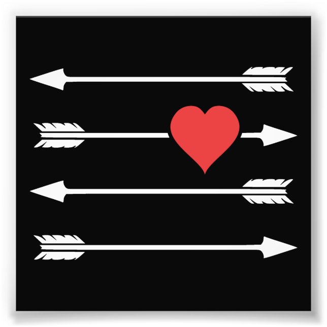 Foto Corazón El día de San Valentín de flecha de Cupid (Frente)