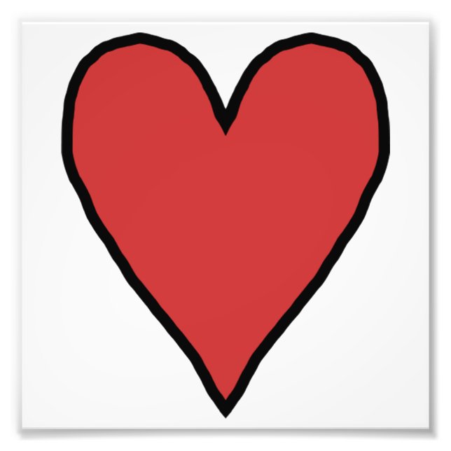 Foto Corazón Rojo Pequeño de Amor 10 (Frente)