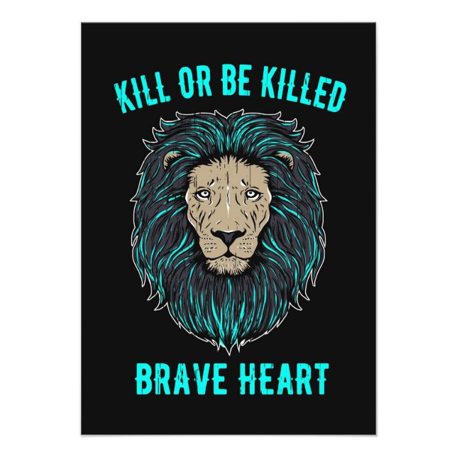 Foto Corazón valiente para los leones (Frente)