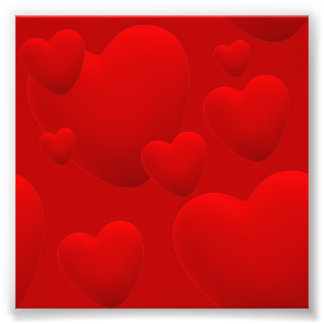 FOTO CORAZONES 3D ROJOS AMAN EL SUEÑO MOTIVACIONAL