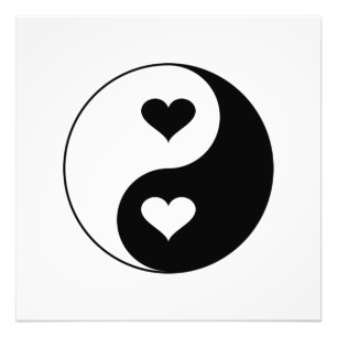 Foto Corazones de Yin Yang