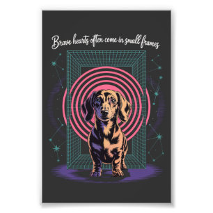 Foto Corazones Valientes De Dachshund A menudo Vienen E