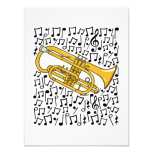Foto Cornet Musical Notes Cornetist Brass Músico
