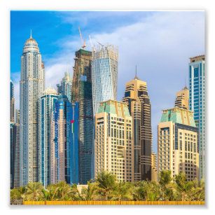 Foto Cornisa de rascacielos modernos de Dubai