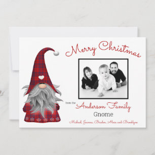 Foto corta Feliz Navidad Elf Gnome personalizado