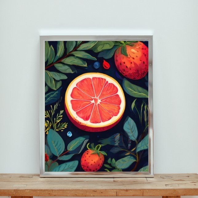 Foto Corto de pomelo acuático con fresas (Subido por el creador)