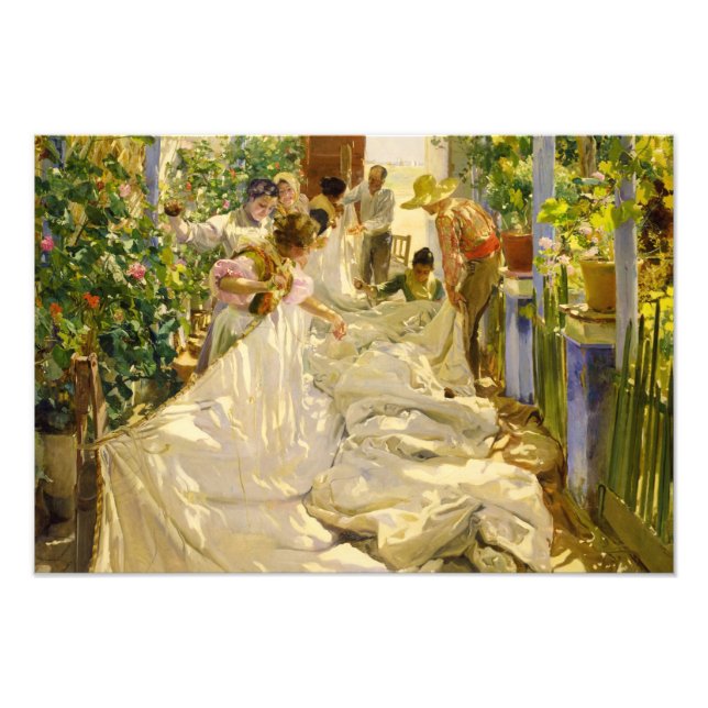 Foto Cosechando la vela, 1896 por Joaquin Sorolla (Frente)