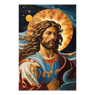Foto *~* Cósmico Jesús Preocupado Universo Tierra AP50