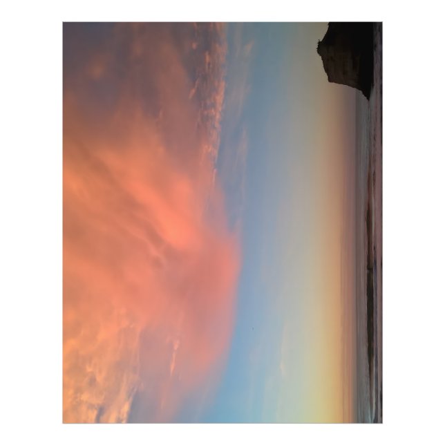 Foto Coucher de soleil sur la plage de Biarritz (Frente)