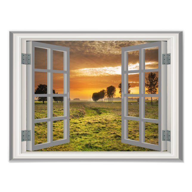 Foto Countryside Twilight Cow Farm Estados Unidos (Frente)