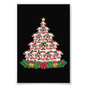 Foto Cow Christmas Tree Funny Cow Lover Cow Xmas