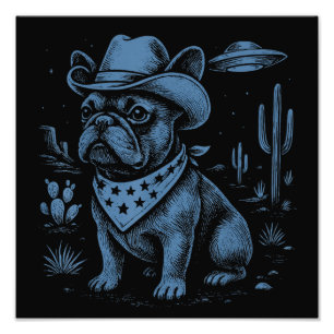 Foto Cowboy Cowboy Bulldog francés Cowboy Cowboy Dog