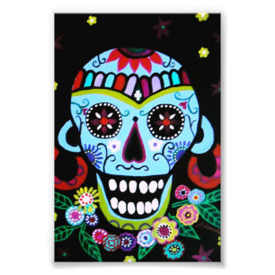 Foto Cráneo Azteca de Dia de los Muertos Native