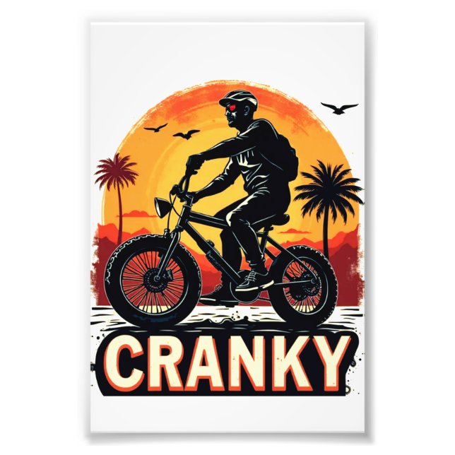 Foto Cranky: Energiza tu viaje - Tee de ciclismo divert (Frente)