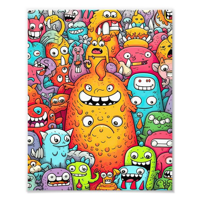 Foto Crazy Monster Doodles (Frente)