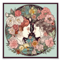 Crea tu propio Art Nouveau Gemini Zodiac