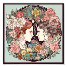 Foto Crea tu propio Art Nouveau Gemini Zodiac