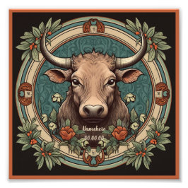 Foto Crea tu propio Art Nouveau Taurus Zodiac