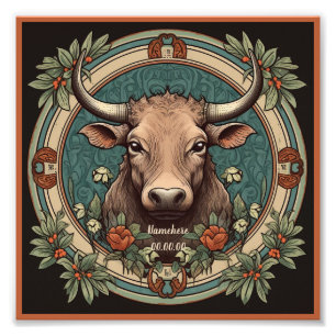 Foto Crea tu propio Art Nouveau Taurus Zodiac