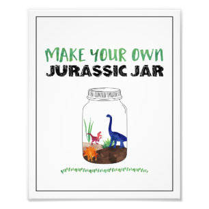 Foto Crea tu propio cartel de cumpleaños de dinosaurio 