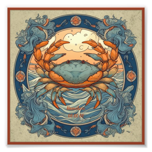 Foto Crea tu propio Zodiac Art Nouveau contra el cáncer (Frente)