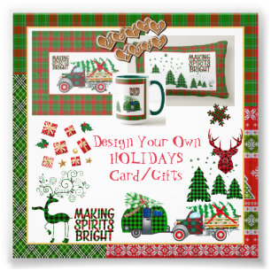 Foto Crea tus propias tarjetas/regalos BUFFALO PLAID VA