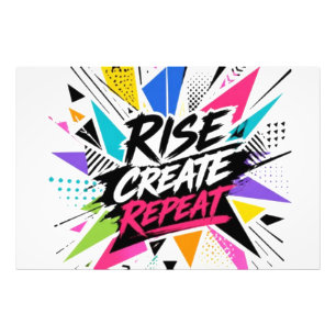Foto Crear Crecer Repetir Tipografía Motivacional – Col
