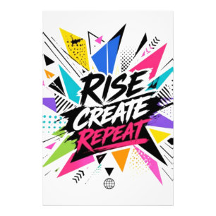 Foto Crear Crecer Repetir Tipografía Motivacional – Col