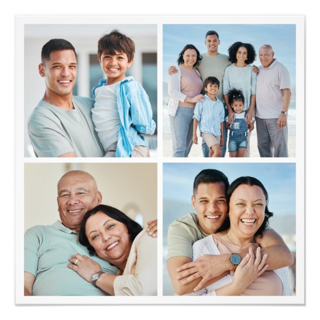 Foto Crear su propia ampliación fotográfica de 4 Collag (Frente)