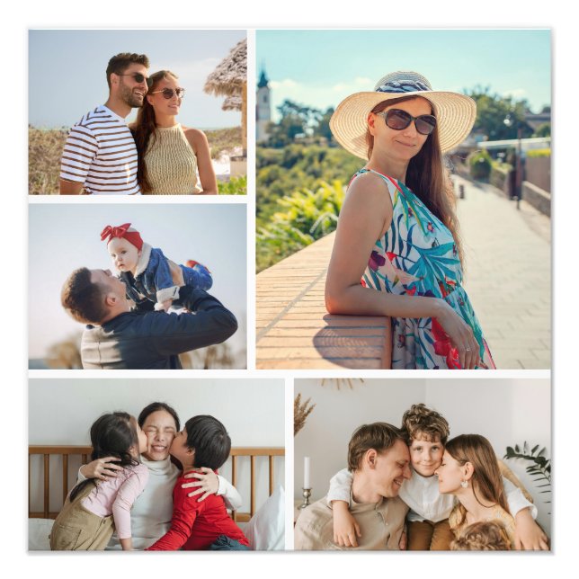 Foto Crear su propia ampliación fotográfica de 5 Collag (Frente)