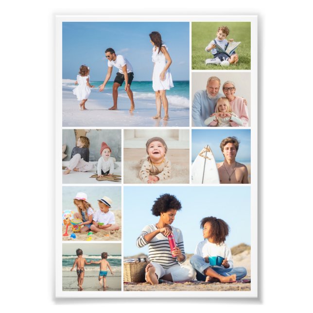 Foto Crear su propia ampliación fotográfica de 9 Collag (Frente)