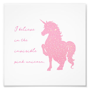 Foto Creo en la unicornio rosa invisible.