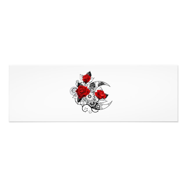 Foto Crescente Mecánico con Rosas Rojas (Frente)