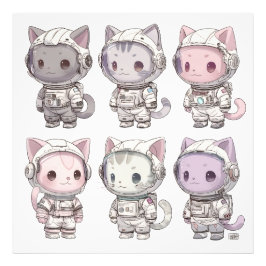 Foto Crías de Astronautas Gatitos Kawaii Tripulación