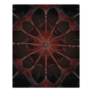 Foto Crimson Web: Baile fractal con la araña de la espa