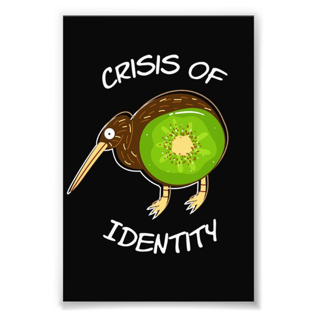 Foto Crisis De Identidad De La Fruta De Aves Kiwi (Frente)