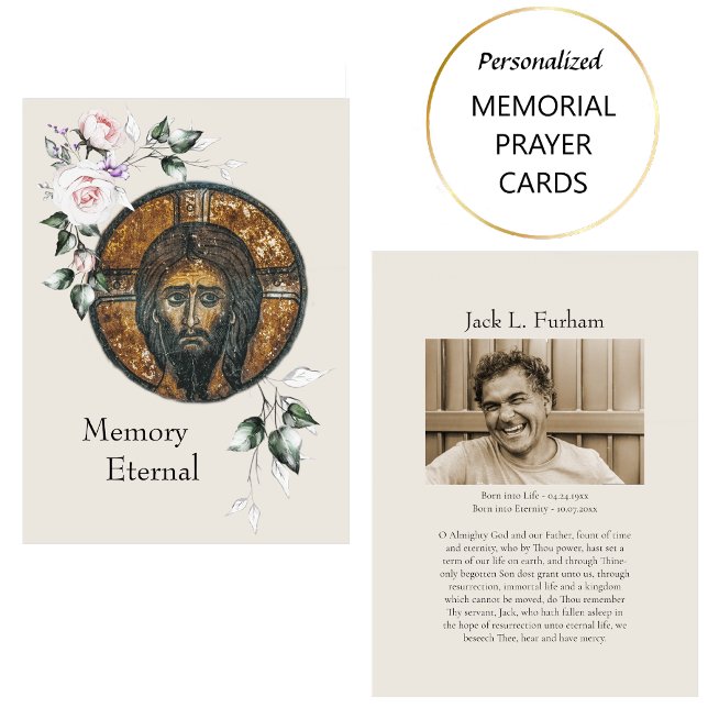 Foto cristiana ortodoxa tarjeta de oración funerar (Subido por el creador)