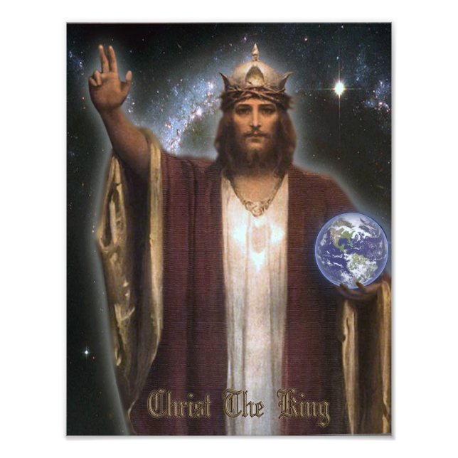 FOTO CRISTO EL REY SACRED POSTER (Frente)