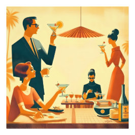 Foto Críticos de cóctel Martini de mediados de siglo mo
