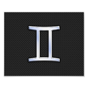 Foto Crome como Rótulo del zodiaco de los géminis