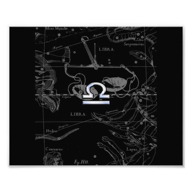 Foto Cromo como el Rótulo Libra Zodiac en Hevelius (Frente)