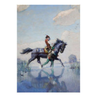 “Crossing the Fens” de NC Wyeth