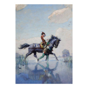 Foto "Crossing the Fens", por NC Wyeth