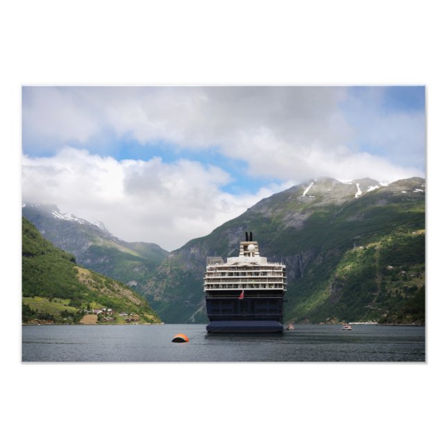 Foto Cruceros en Geirangerfjord fotográfico (Frente)