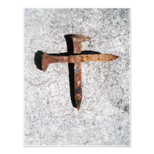 Foto Cruces de uñas de hierro de Cristo crucificado