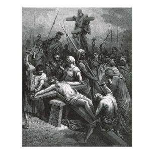 Foto Crucifixión 1866 de Jesús del grabado de Gustavo