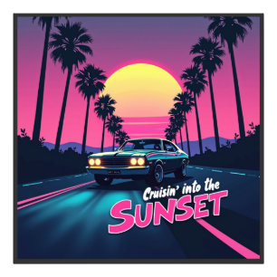 Foto Crujiente al atardecer - Retro Drive de los 80