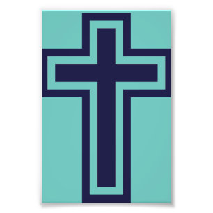 Foto Cruz cristiana azul diferentes variantes