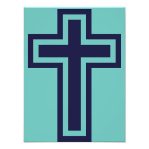 Foto Cruz cristiana azul diferentes variantes