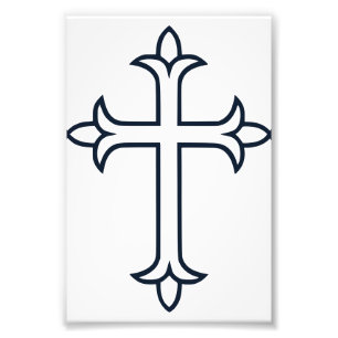 Foto Cruz Cristiana Clásica Arte Minimalista Fino